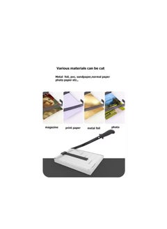 Kalon A3 Size Heavy-Duty , Trimmer Metal Manual Paper Cutter Paper Cutter,  White/Black Paper Photo Cutter,Craft Machine for Office Home or School  - Image 4