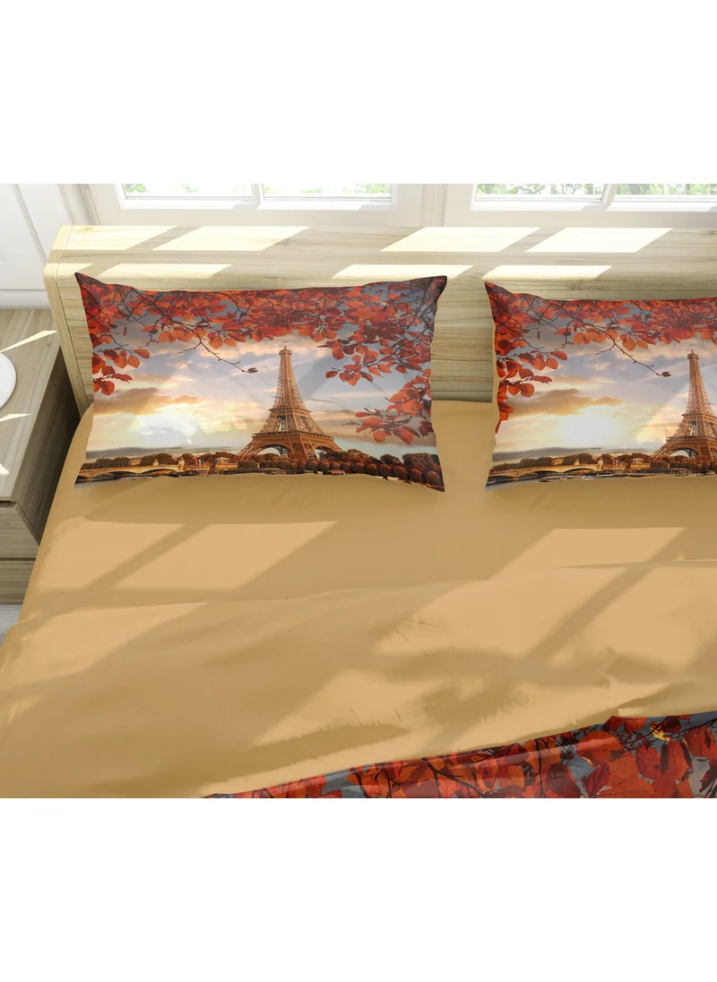 Eray Home Erays Home Paris Eiffel Sunset 3D Double Duvet Cover Set