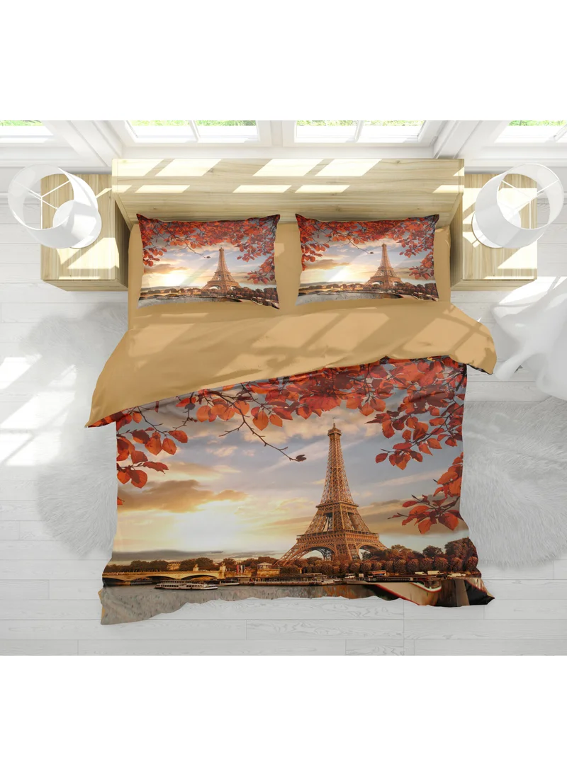 Eray Home Erays Home Paris Eiffel Sunset 3D Double Duvet Cover Set