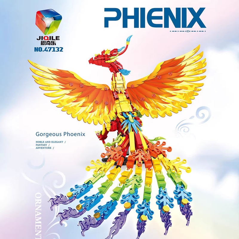 Building Blocks Set - Dragon & Phoenix, 561-969 Pieces - Image 3