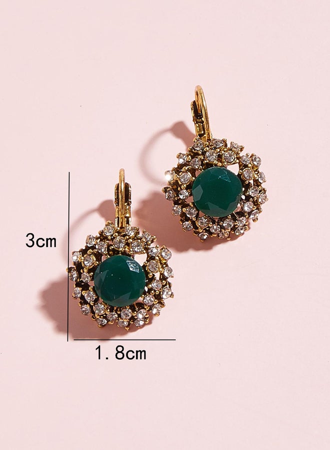Styli Embellished Huggie Earrings - Image 4
