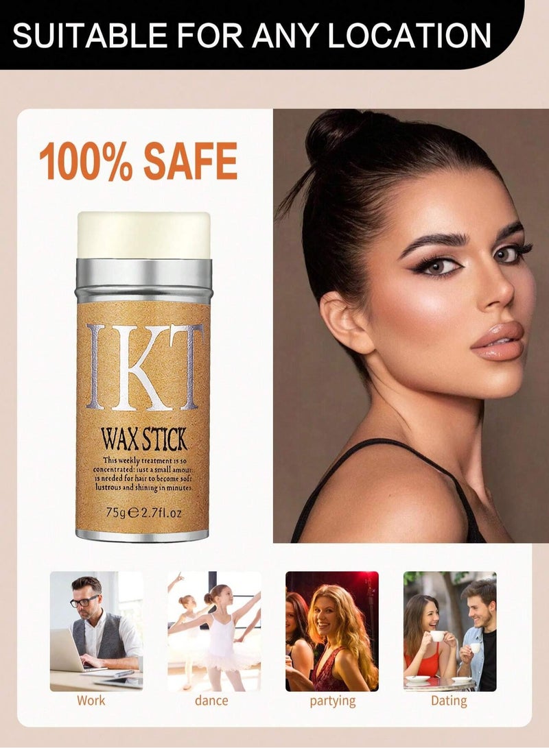 اي كي تي واكس ستيك للشعر – تثبيت قوي مع تركيبة طبيعية غير دهنية للتحكم بالهيشان والتجعيد لجميع أنواع الشعر _ عصا شمع تصفيف بلمسة طبيعية - Image 3