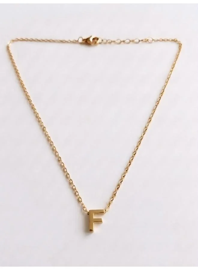 Rovaux  Initial F Pendant Necklace for Women | Best Price UAE