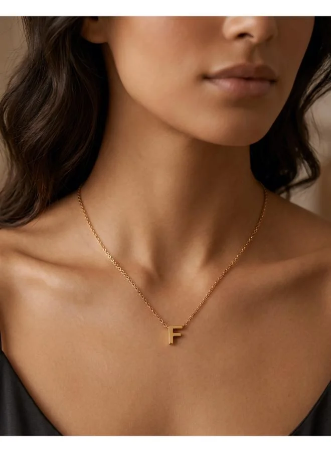 Rovaux  Initial F Pendant Necklace for Women | Best Price UAE