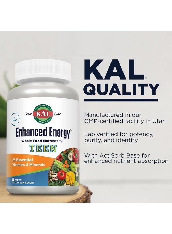 Kal Enhanced Energy for Teens Tablets, 60 Count - Image 4