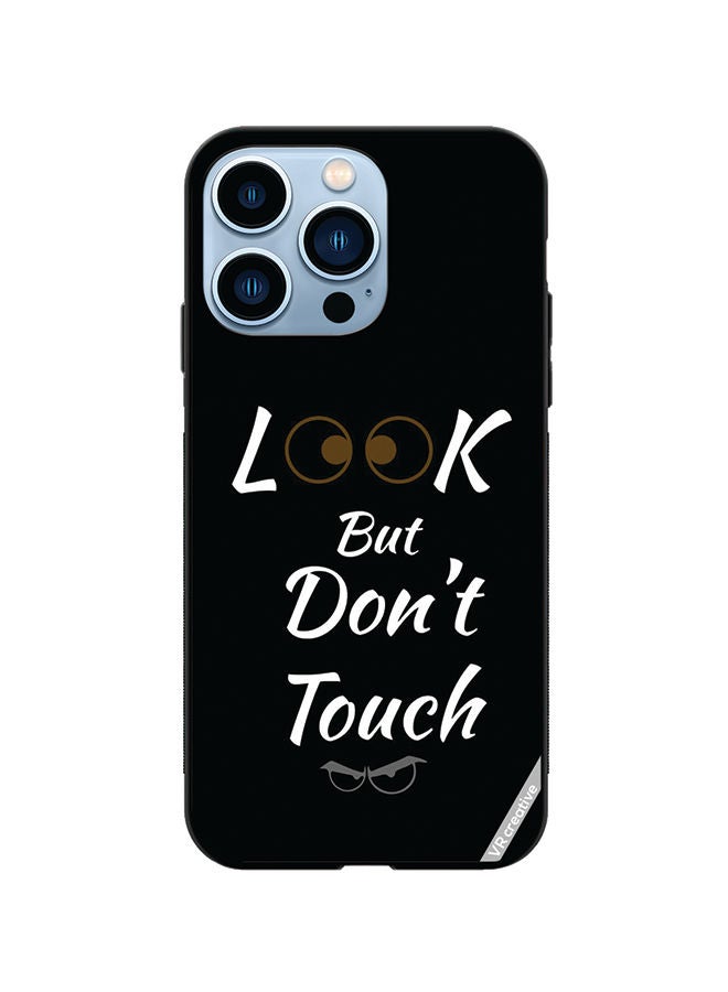 VR CREATIVE Protective Case Cover For Apple iPhone 13 Pro Max Look But Dont Touch Design Multicolour - Image 1