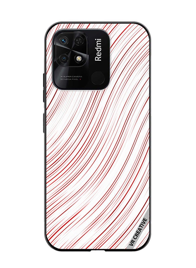 VR CREATIVE Protective Case Cover For Xiaomi Redmi 10C Strips Design Multicolour - Image 1