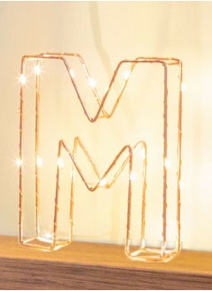 Salla Golden Letter M Glowing with LED Lights 25cm  - Image 3