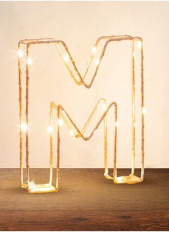 Salla Golden Letter M Glowing with LED Lights 25cm  - Image 1