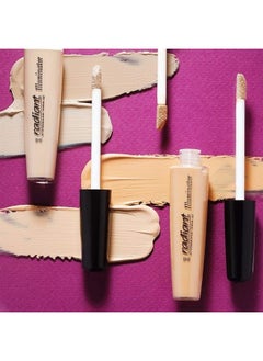 RADIANT PROFESSIONAL MAKE UP / HELLENICA Radiant Professional Illuminator Concealer Color Corrector & Dark Spot Remover - Works with Natural Liquid Makeup Foundation & Bronzer Powder - Concealer Stick & Eye Primer - (01) Ivory 