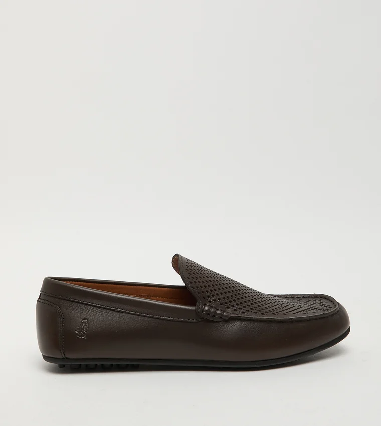 هاش بابيز Textured Leather Loafers