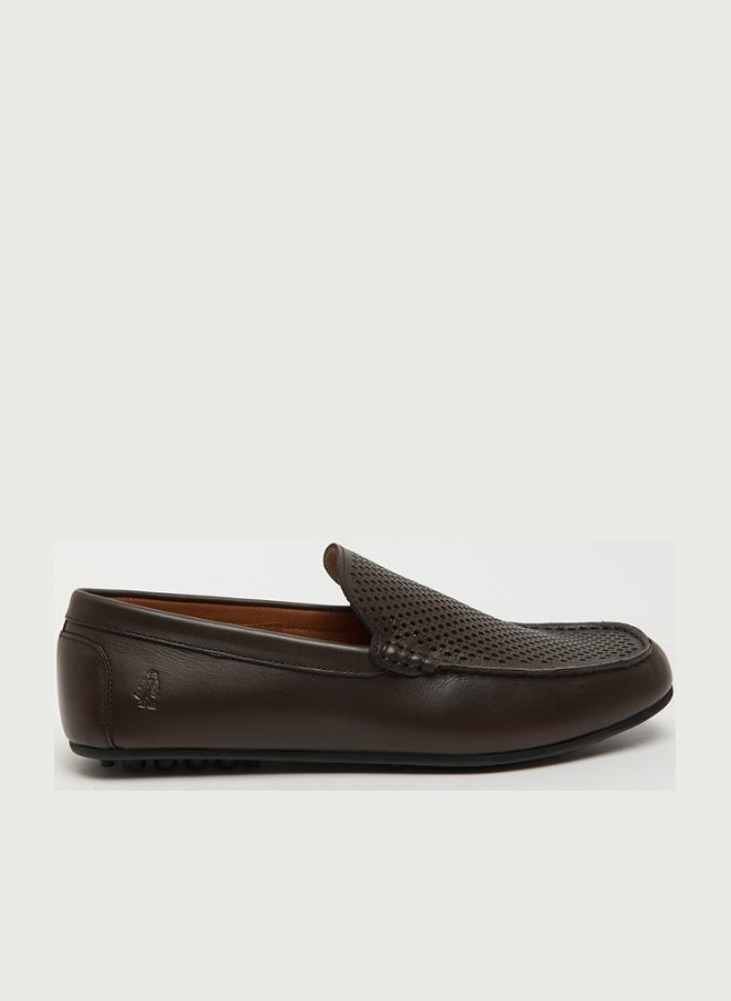 Hush Puppies Textured Leather Loafers - Image 1