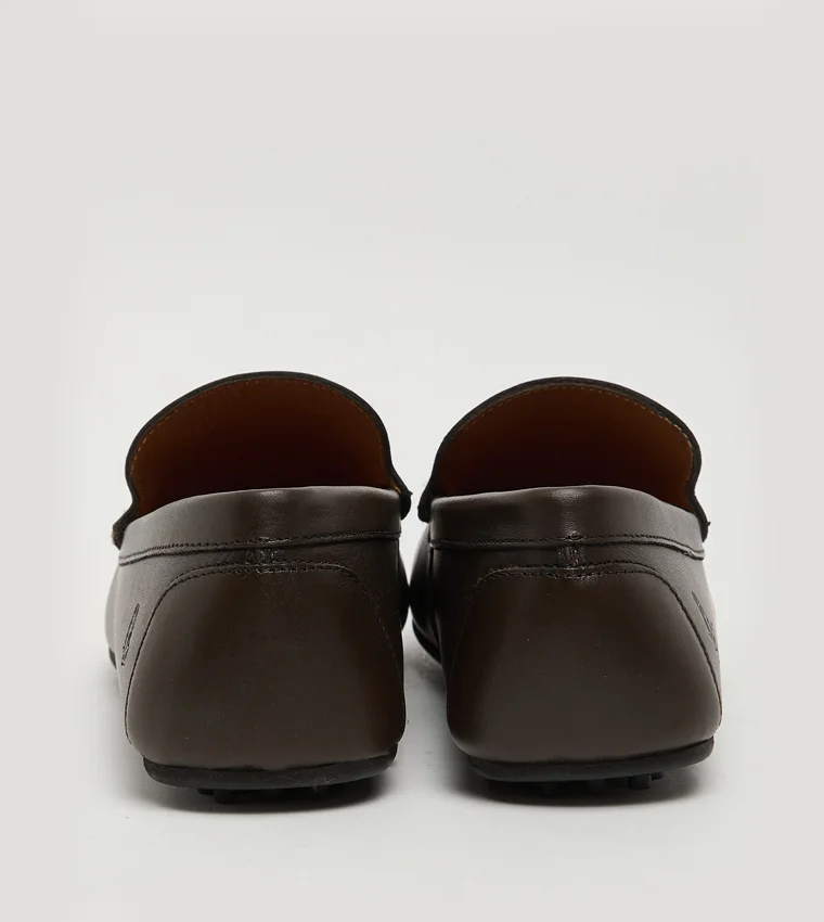 Hush Puppies  Textured Leather Loafers for Men | Best Price UAE