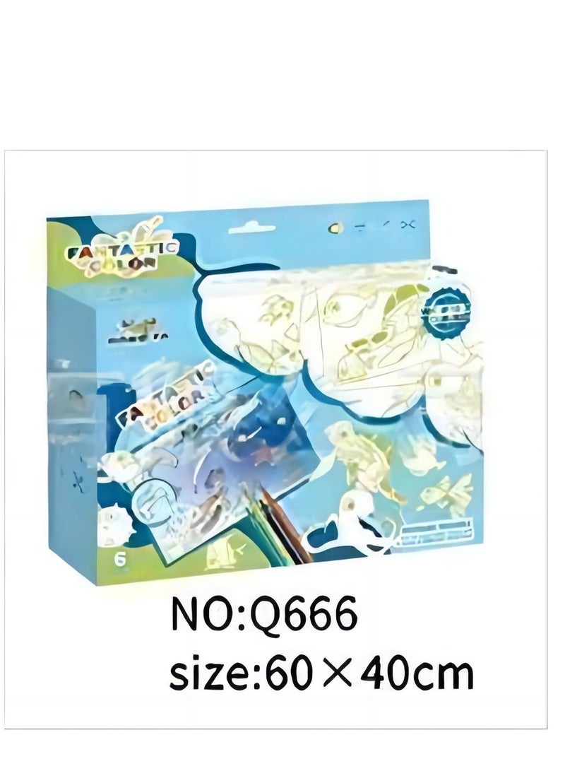 Children's Colorful Graffiti Painting Cloth Early Education Enlightenment Handmade Creative Cartoon Shaped Kindergarten Toys - Image 1