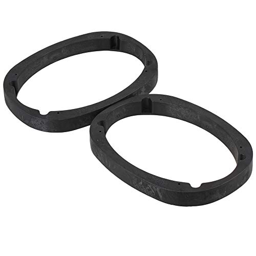 RDEXP Black 46" x 9" Solid Universal Speaker Adapter Mount 1" Depth Ring Adapter for Car Sound Tool Set of 2 - Image 3