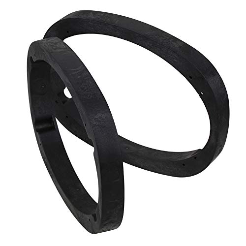 RDEXP Black 46" x 9" Solid Universal Speaker Adapter Mount 1" Depth Ring Adapter for Car Sound Tool Set of 2 - Image 1