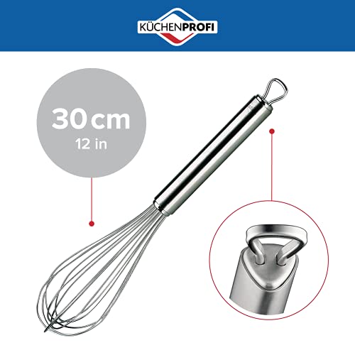 Küchenprofi Stainless Steel Whisk, Hand Whisk for Eggs, Batter, and Dough, Metal Whisk for Kitchen Use, 12 Inches - Image 2
