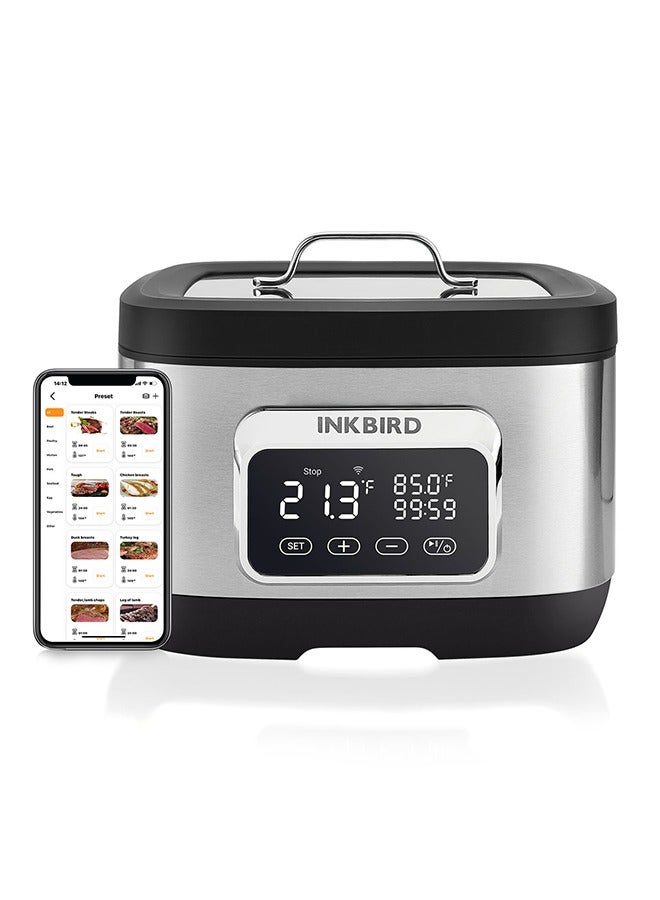 INKBIRD Sous Vide Cooker ISV-500W, 700W All-in-One WiFi Precision Sous Vide Machine, Accurate Temperature & Time Control, 3D Water Circulation Heating, Low Water Level Alarm, Ultra Quiet for Kitchen - Image 1