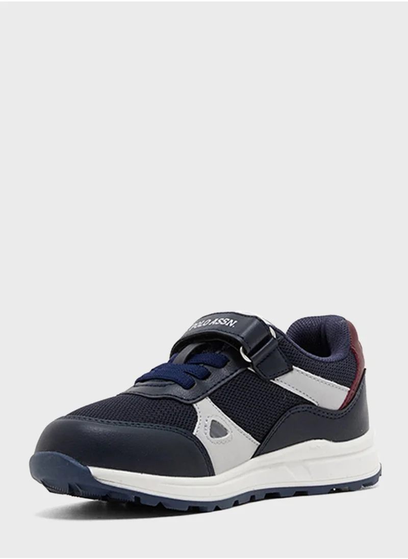 U.S.Polo Kids Low Top Velcro Sneakers