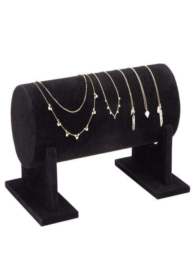 Juvale Headband Velvet Jewelry Organizer, Black T Bar Jewelry Stand for Boutiques, Small Business (12 x 7 In) - Headband Holder - Image 3