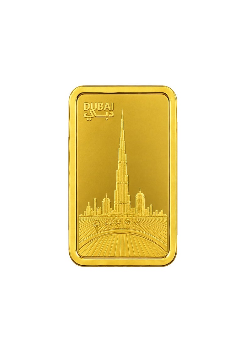 Zewer 20g 24K 999.9 Fine Gold Bar with Burj Khalifa Design - Image 5