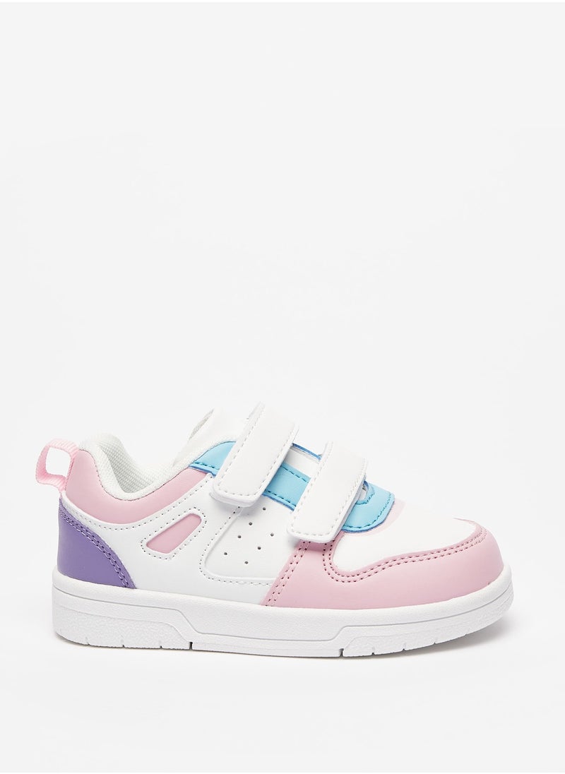 Flora Bella By Shoexpress - Girls Paneled Sneakers with Hook and Loop Closure - Image 1