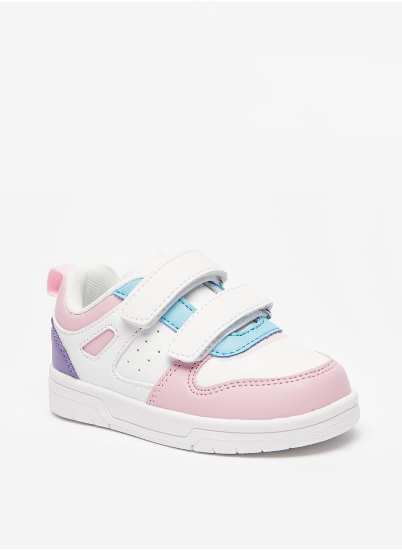 Flora Bella By Shoexpress - Girls Paneled Sneakers with Hook and Loop Closure - Image 1