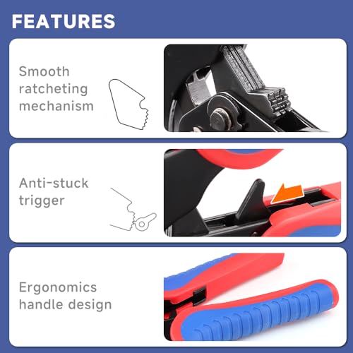 HKS Ferrule Crimping Tool AWG 30-5, Hexagonal Self-Adjusting Ratchet Crimper for End-Sleeves, Wire Ends Terimnals (Crimper 16-6) - Image 3