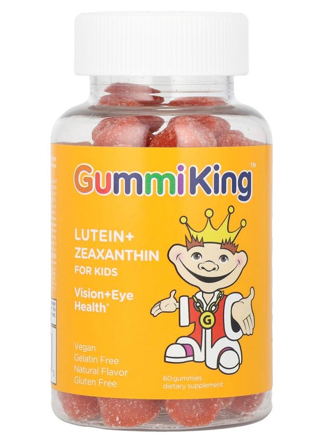 GummiKing Lutein + Zeaxanthin Gummies for Kids Mango 60 Gummies 