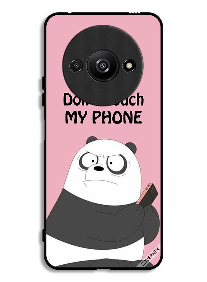 Covernex Xiaomi Redmi A3 4G Protective Case Cover Don't Touch My Phone Panda - Image 1