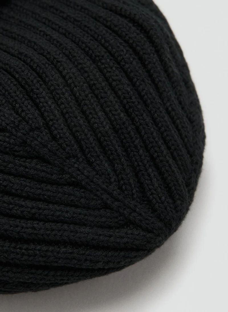 Mango Man Rib-knit cotton hat
