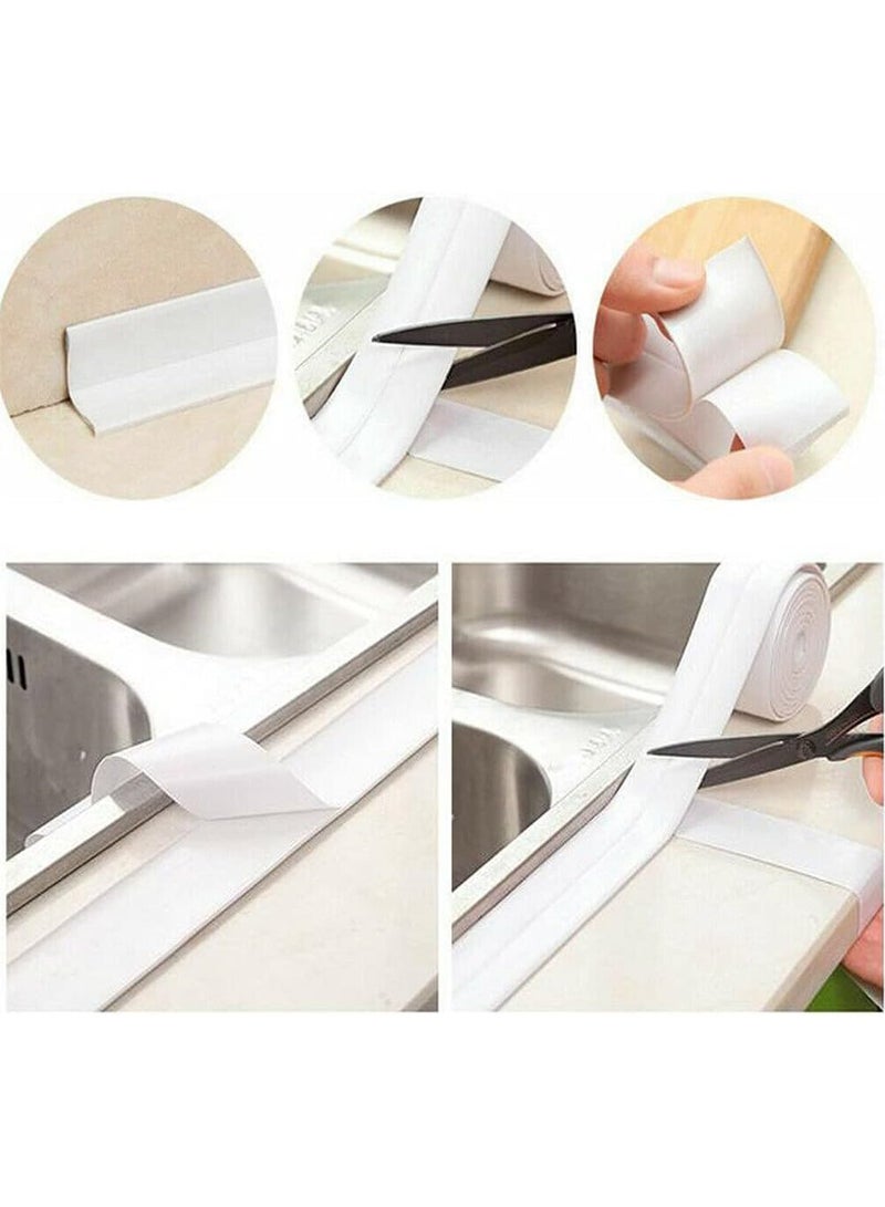 شريط لاصق ذاتي اللصق مقاوم للماء باللون الأبيض - Image 3