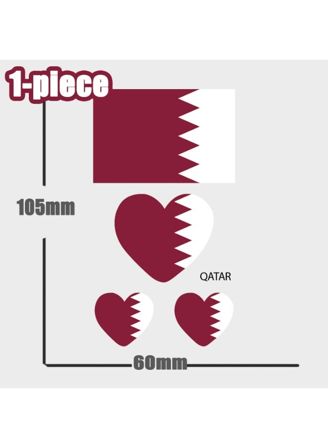 1 مجموعة من ملصقات موضوع كأس العالم ، 4Pcs ملصقات الإيثيلين المقاومة للماء ، ملصقات رياضية ديكور الكمبيوتر المحمول غلاية مياه  حقيبة الظهر.