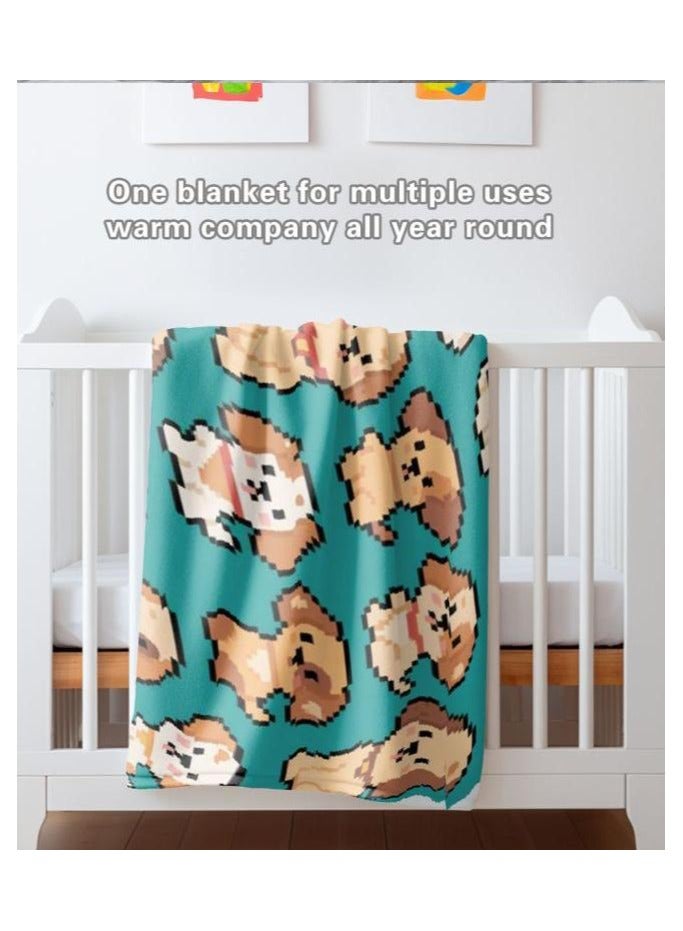 عام بطانية رقيقة من الفانيلا (دافئة ومريحة، ومناسبة للنوم واستخدام الألعاب وإزالة الغبار ومقاومة للرمل) 150 سم * 200 سم - 869 - Image 3