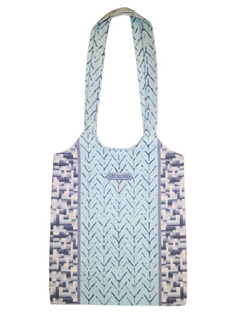 Casual Printed Linen Tote Bag  H230006a