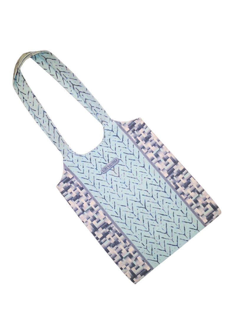 Gharibo Bags - Casual Printed Linen Tote Bag  H230006a - Image 1