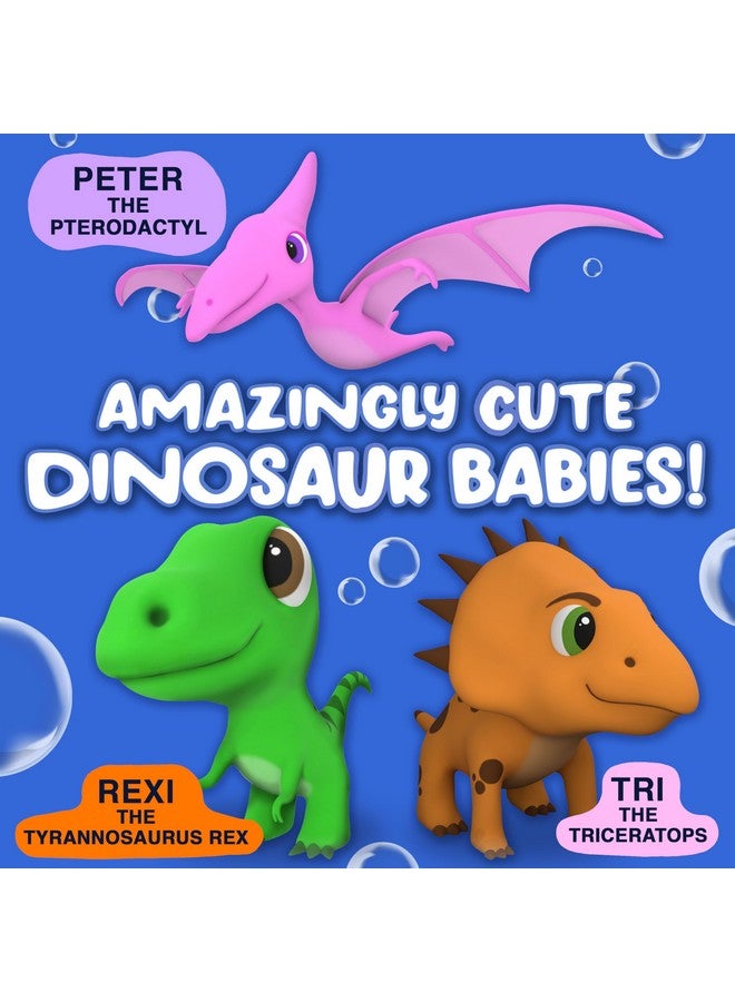 SplashEZ Mold Free Dinosaur Bath Toys, No Hole Bath Toys for Toddlers, Bathtub Dinosaur Set for Kids, No Mold Floating Water Dino Set for Pool, BPA-Free Safe Fun, Infant Babies Ages 1 3 6 12 18 Mo - Image 4