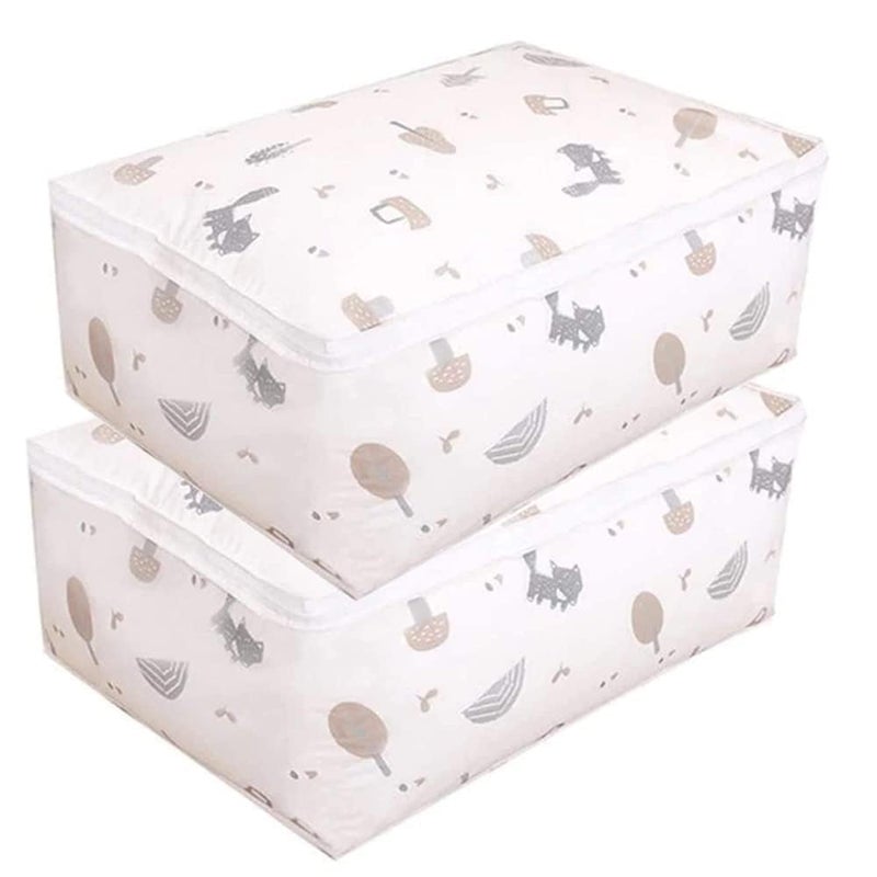 Jaskin JASKIN Storage Organizer Moisture Proof Mildew Proof Dust Proof Quilt Storage Bags for Storing Quilts Coats Jackets Home Use Pillows Blankets Underbed Storage Bag 58 40 22 CM 1 - Image 2