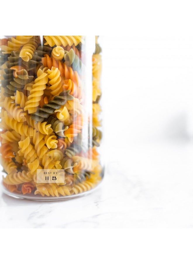 Savvy & Sorted SAVVY & SORTED Clear Expiration Date Labels Freezer Labels for Food - 160 Waterproof Food Date Labels for Containers - Use by Pantry Labels for Jars - Best by Write On Labels - Pantry Organization  - Image 1
