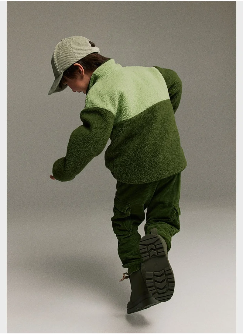 اتش اند ام Kids Color Block Zip Top Sweatshirt
