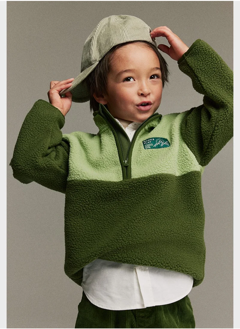 اتش اند ام Kids Color Block Zip Top Sweatshirt