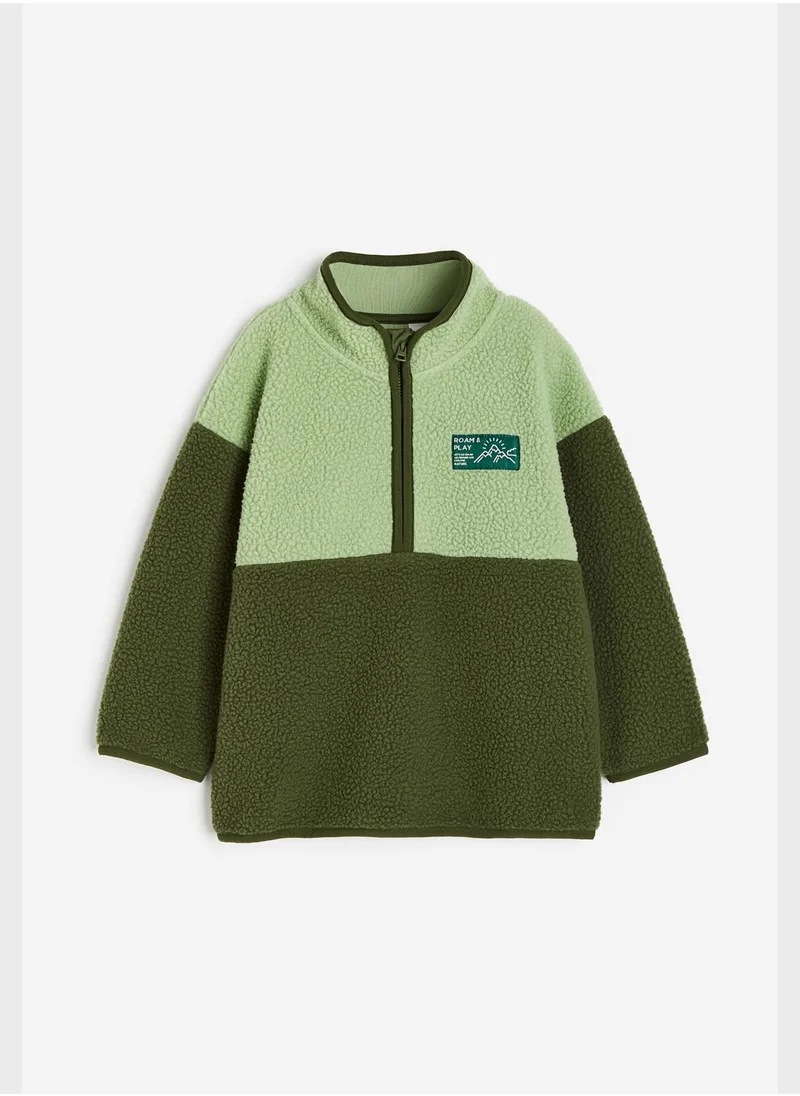 اتش اند ام Kids Color Block Zip Top Sweatshirt