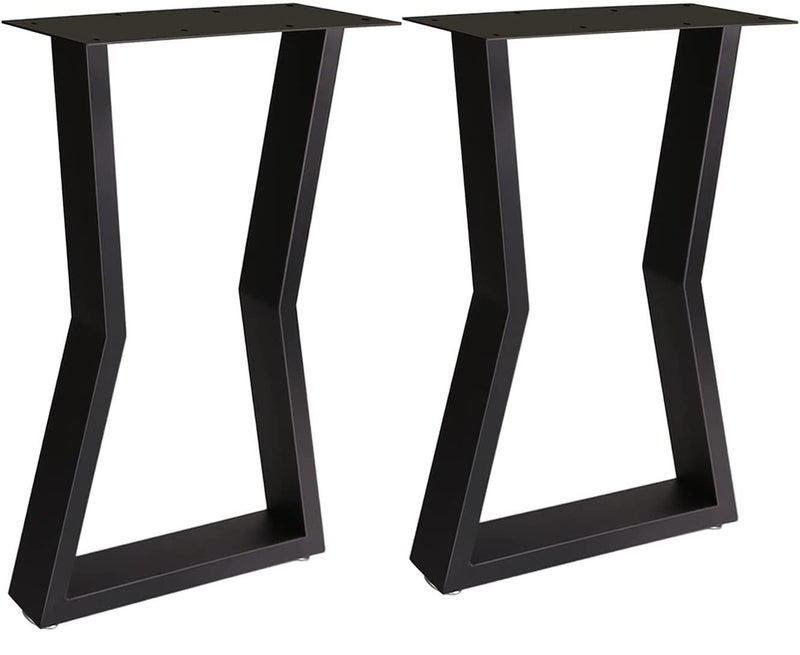 AVVIC MART AVVIC MART Metal Legs Black Cast Iron Coffee Table Table Dining LegsMetal Furniture M Shape 2 Pack  - Image 1
