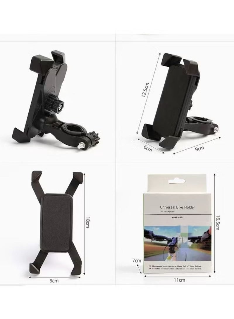 Huitich Upgraded Handlebar Bike & Motorcycle Phone Holder – Thickened Base, Shockproof, 360° Rotation, Universal Mobile Mount for Navigation - Image 4