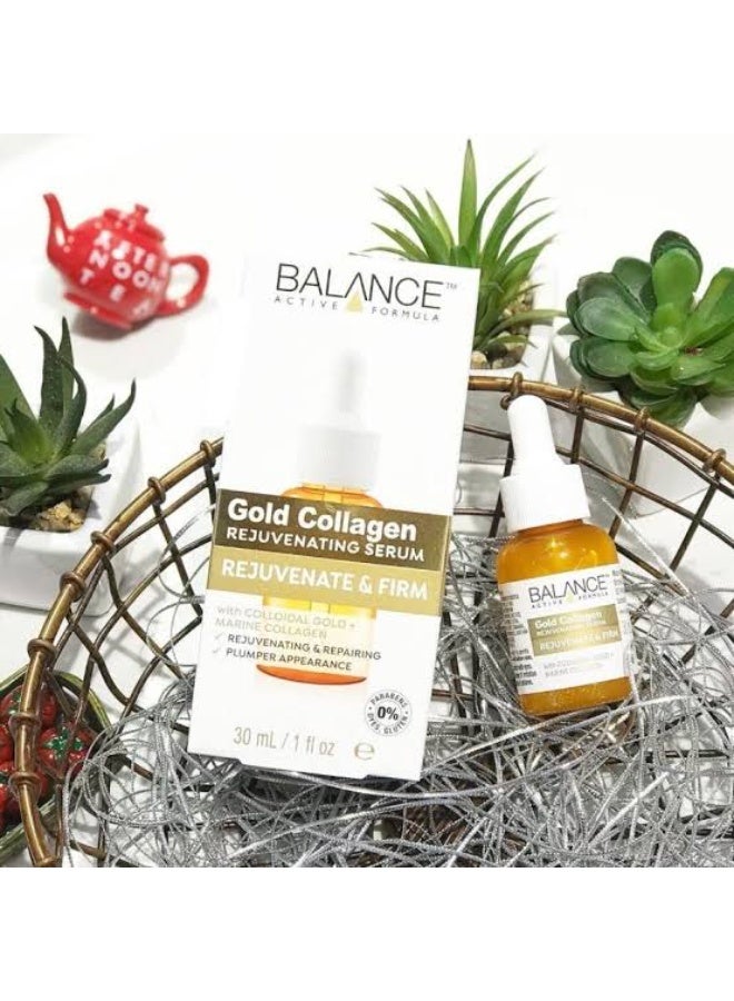 Balance Active Formula Gold + Vegan Collagen Firming Serum - Luxurious Glow with Gold, Youthful Skin Tightening, Lightweight & Non-Greasy, Proven Results - 30ml - Image 3