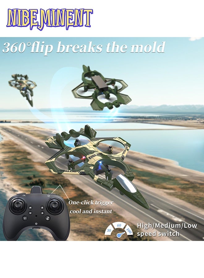 NIBEMINENT K500MAX RC Drone with 360° Flips, Throw Start, Altitude Hold, One-Key Speed Switch, Crash Resistant Design, RGB Lights, Headless Mode, 6-8 Minute Battery Life, 3m/s Max Speed, Usb Charging, Outdoor Flying, Stunt Enthusiasts, Drone For Flying - Image 2