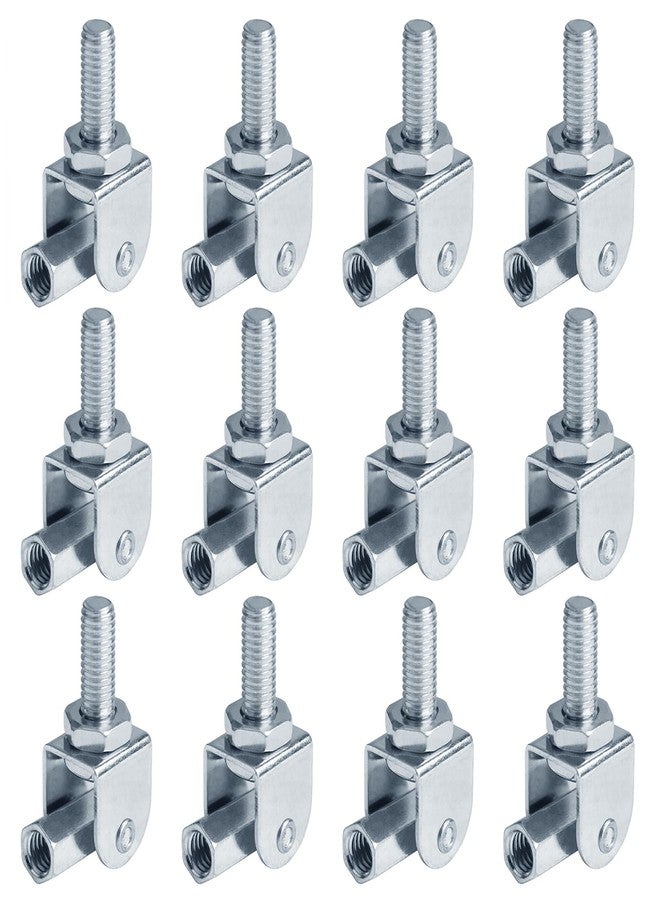 eoere 12 PCS 3/8" Swivel Joint Connector, Adjustable Swivel Attachment Thread Hanger Rod - Image 3