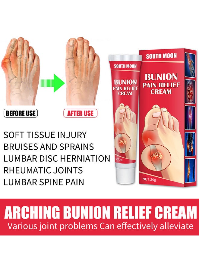 SOUTH MOON Bunion Pain Relief Cream, Toe Joint Valgus Corrector Cream, Healing Ointment For Gout Topical Arthritis Pain Relief For Joint Toe Relief Stiffness Gout Cream, Bunion Cream For Bunion And Toe Swelling  - Image 2