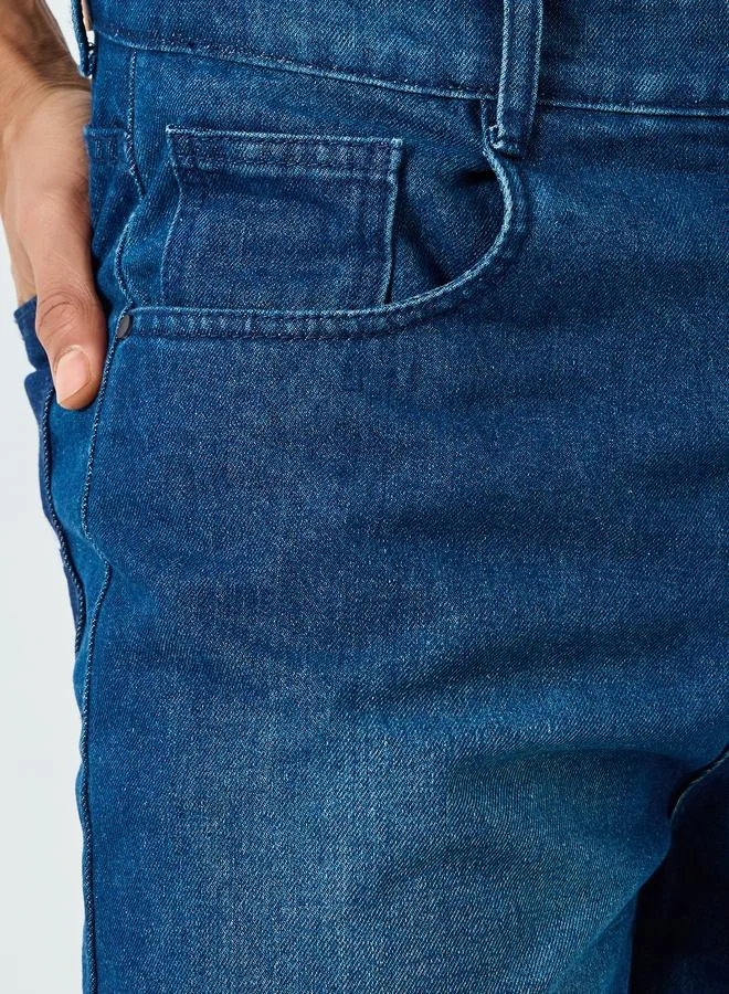 Styli Blue Men Blue Loose Fit Faded Jeans for Men | Best Price UAE