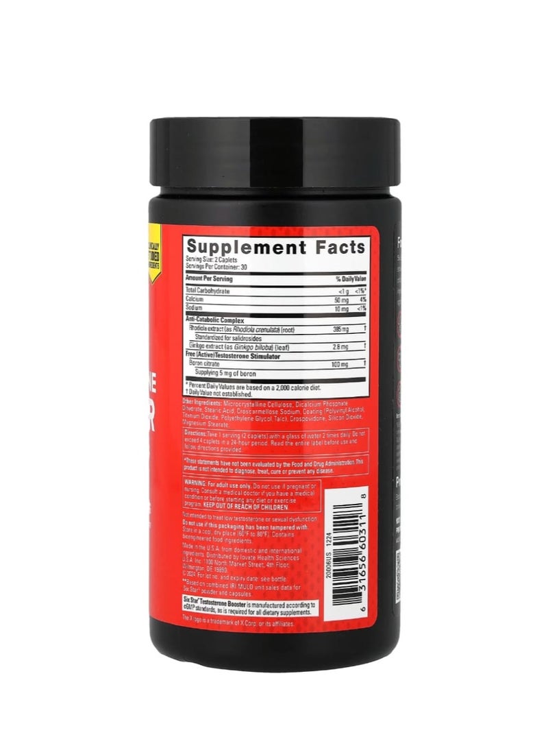 SIX STAR Testosterone Booster 60 Coated Tablets - Image 2